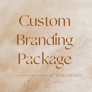 Kit de diseño de logotipo y marca personalizados, identidad de marca, paquete de marca, logotipo de marca para pequeñas empresas, paquete de redes sociales