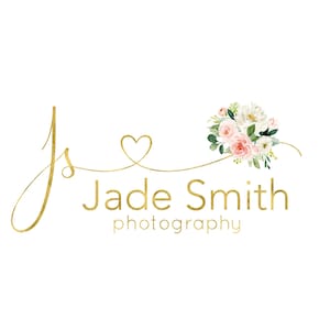 Floral Logo, Premade Logo Design, Photography Logo, Watermark Logo, Website Logo, Wedding Logo, Event Planner Logo, Rustic Business Logo