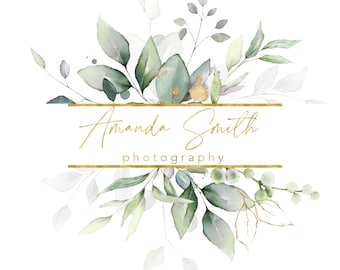 Floral Premade Logo Design, Boutique Business Branding
