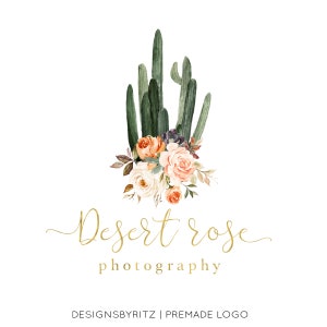 Design del logo già pronto, logo fotografico e filigrana, logo floreale del cactus, logo del matrimonio ad acquerello, logo del sito web, logo aziendale, logo della boutique