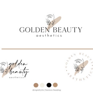 Beauty Logo Design, Aesthetics Logo, Premade Logo Design, Woman Face Logo, Skin Studio Logo, Boutique Business Logo, Wellness Spa Logo