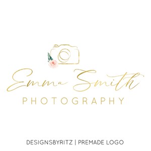 Fotografie-Logo und Wasserzeichen, vorgefertigte Logo-Design, Boutique-Logo, Kamera-Logo, Floral-Logo, Kalligraphie-Logo, Hochzeit Logo, Business-Logo