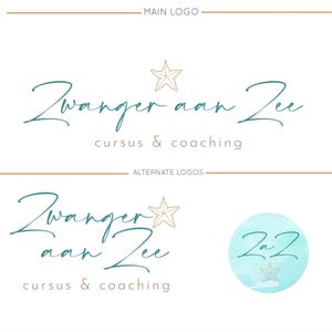 Beachy Boho Starfish Logo & Branding Kit | Premade Minimalist Logo Design | Modern Text Only Logo, Beauty Fashion Logo, Wellness Logo Maker