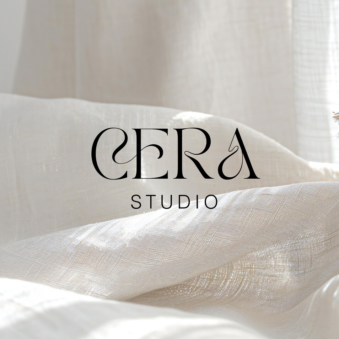 Minimalist Logo Design, Monogram Logo, Neutral Modern Logo, Text Only ...