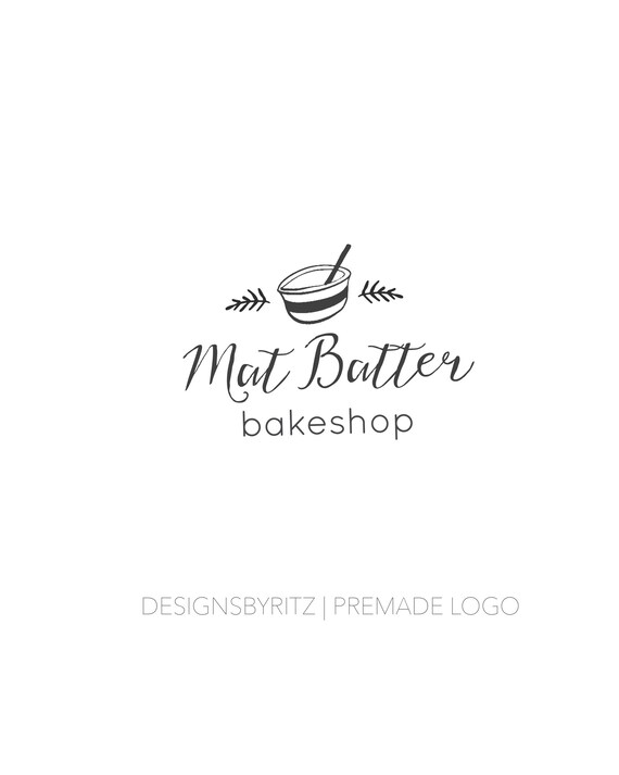 Premade Logo Design Simple Logo Cooking Logo Bakery Logo Etsy Premade Logo Design Simple Logo Cooking Logo Bakery Logo Etsy