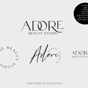 Design de logotipo pré-fabricado, Marca de logotipo, Logotipo de texto, Logotipo moderno, Logotipo simples, Design de logotipo minimalista, Kit de pacote de marca, Logotipo comercial