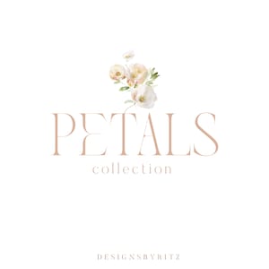 Floral logo design, Flower branding Kit, Elegant botanical logo, Wedding logo, business boutique logo, photography logo, sustainable logo