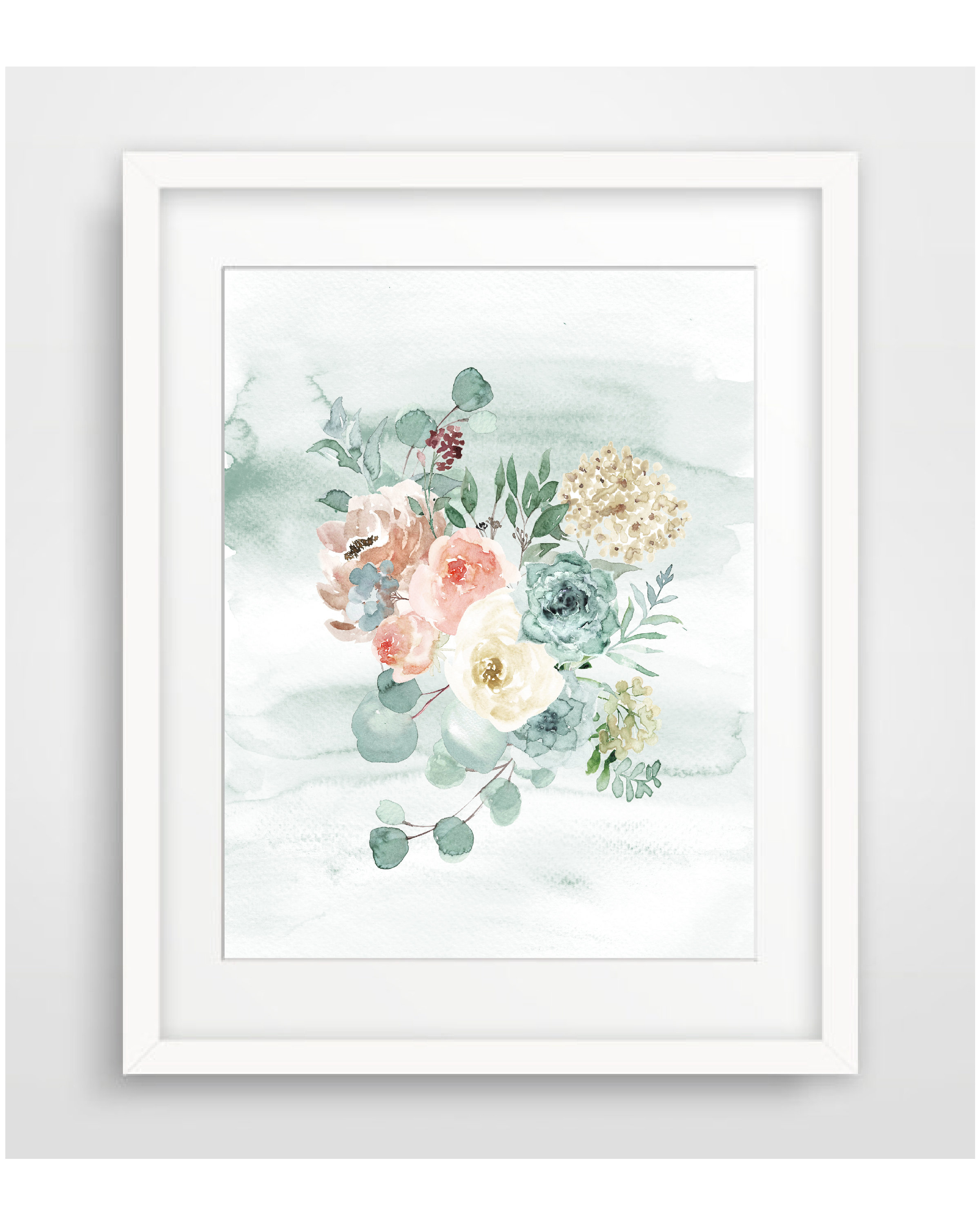 Home Décor Vector digital floral printable artwork A4 PDF Dried flowers