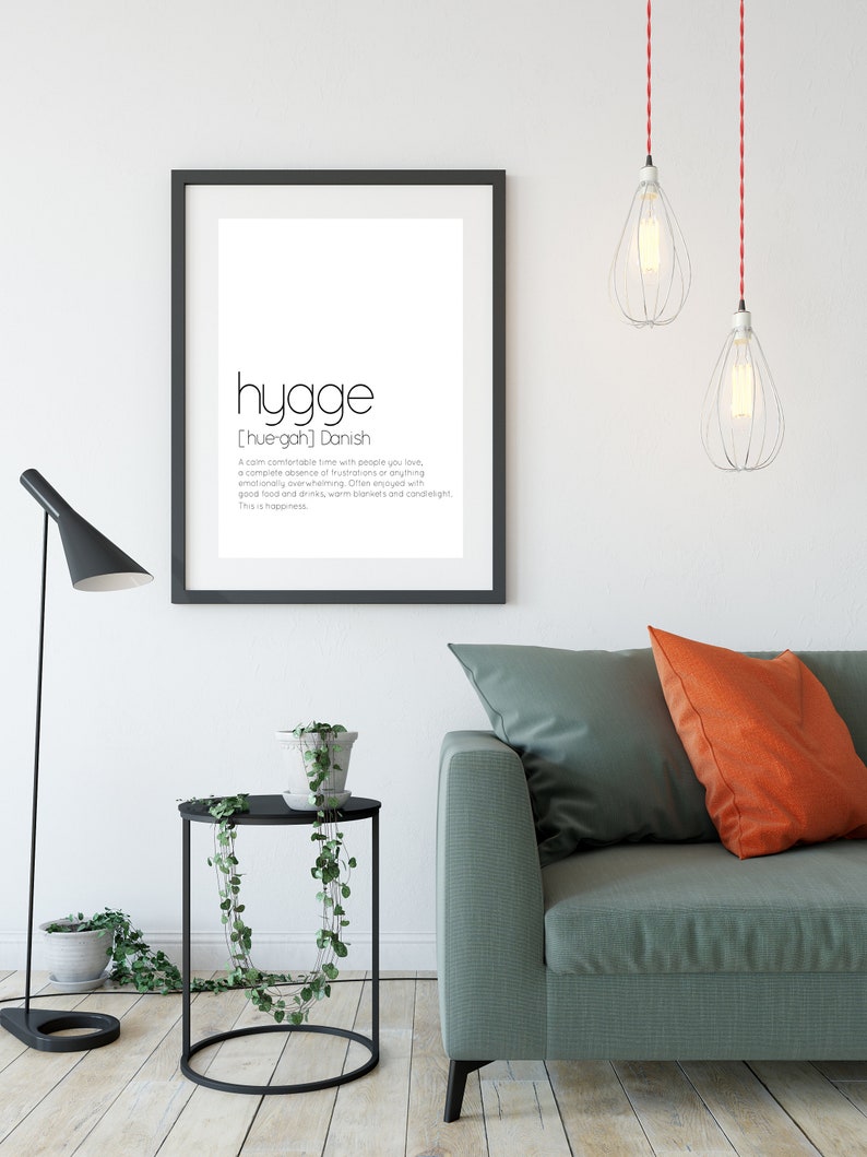 Hygge Impresion Hygge Arte De La Pared Impresion De Etsy