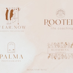 Ich werde benutzerdefiniertes handgezeichnetes Logo, botanisches Logo, florales Logo, Schönheitslogo, weibliches Logo, minimalistisches Logo, Boho-Logo, Branding Kit erstellen