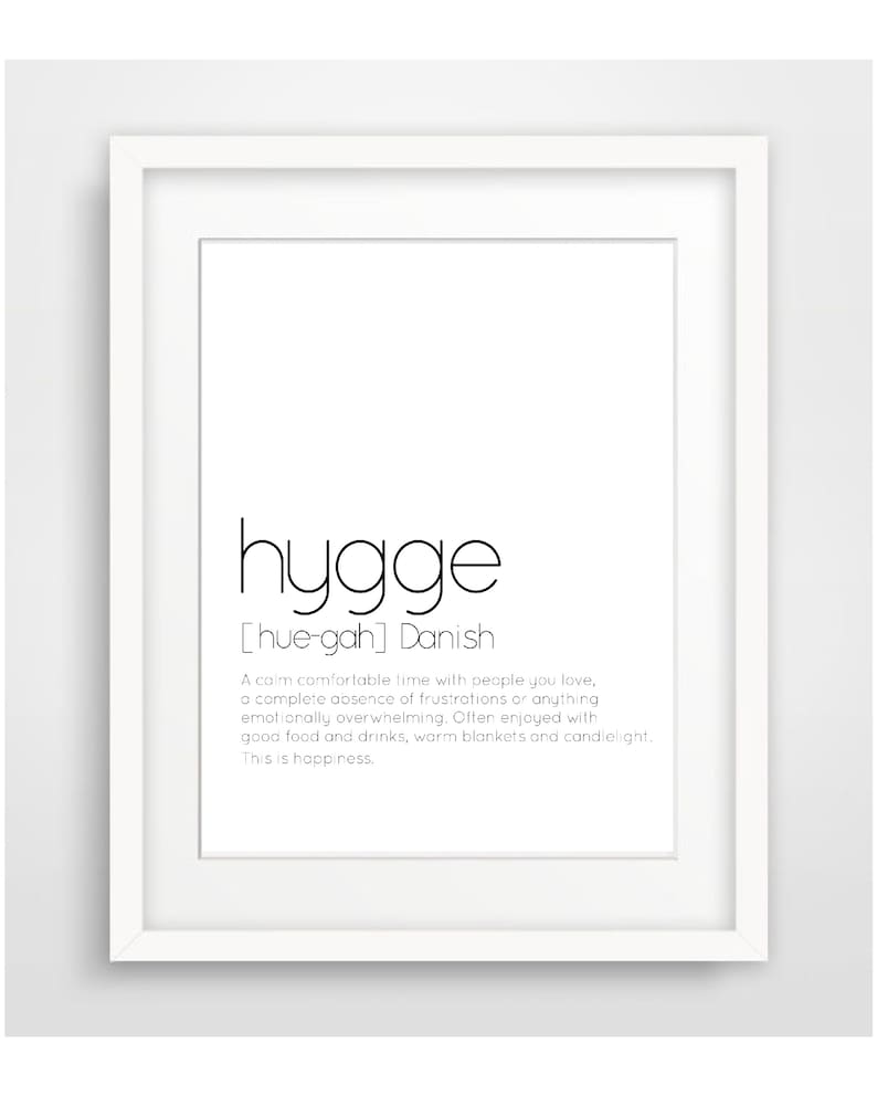 Hygge Impresion Hygge Arte De La Pared Impresion De Etsy