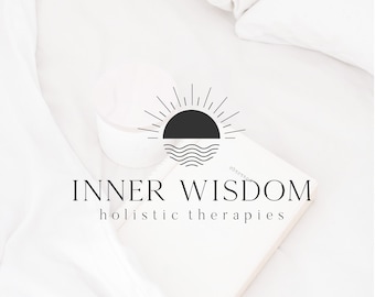 Wellness Sun Logo Design, Holistic Branding Package