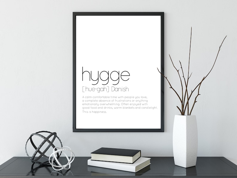 Hygge Impresion Hygge Arte De La Pared Impresion De Etsy