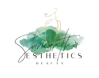 Premade Beauty Logo Design: Modern Boutique Watermark