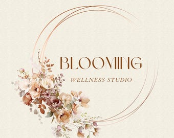 Floral Logo Design: Boho Business Branding Kit