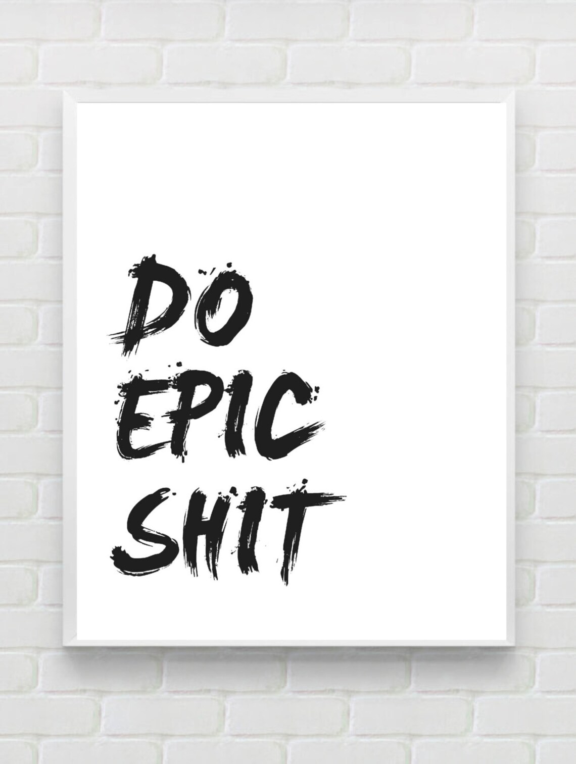 Do Epic Shit Printable Washroom Poster Home decor Modern | Etsy