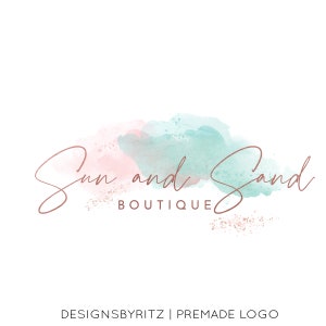 Premade Logo Design, Photography Logo Watermark,Minimal Boho Logo, Elegant Logo, Custom Logo, Signature Logo, Boutique Logo, Feminine Logo