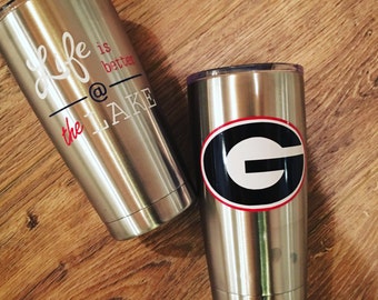 Yeti decal! Customize your Yeti with your monogram, team, logo, saying, etc...