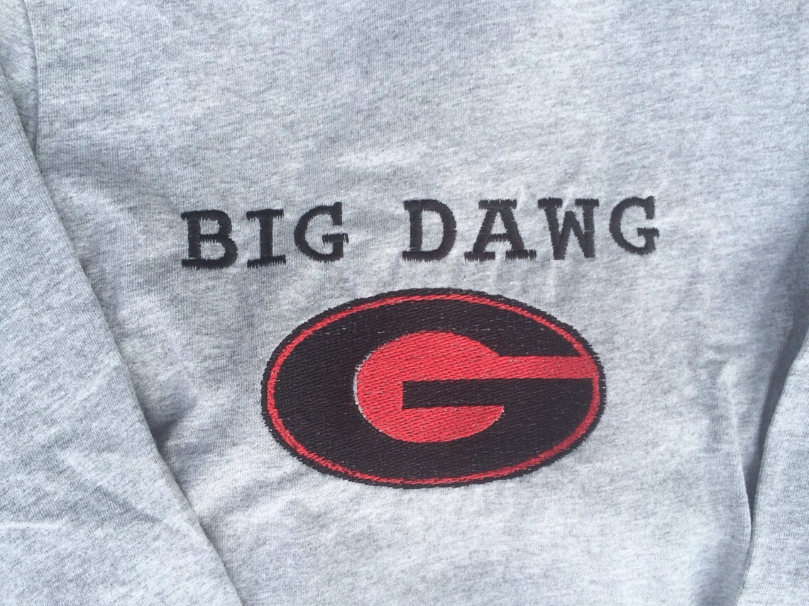 Big Dawg or Little Dawg Embroidered Shirts Ready for GA Etsy