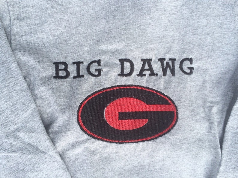 Big Dawg or Little Dawg embroidered shirts Ready for GA Etsy