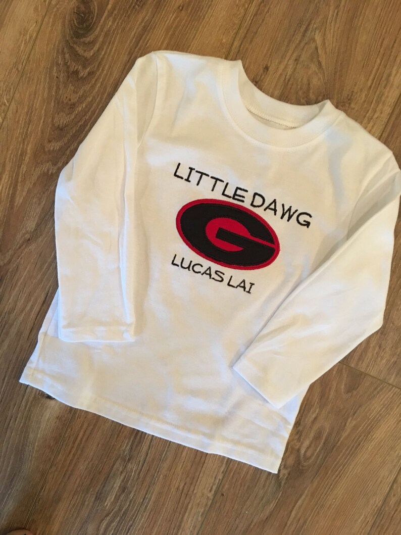 Big Dawg or Little Dawg embroidered shirts Ready for GA Etsy