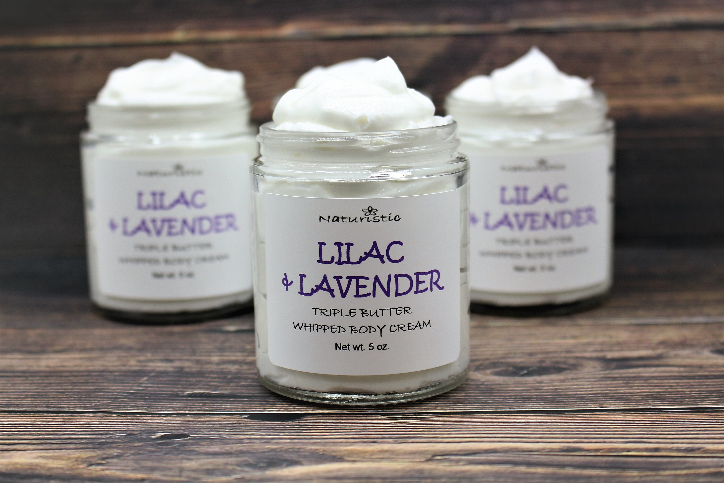 Lilac Lavender Whipped Body Butter: Shea, Mango, Kokum - Vegan