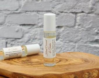 Island Coconut & Tonka Natural Perfume Oil Roll On - Vegan
