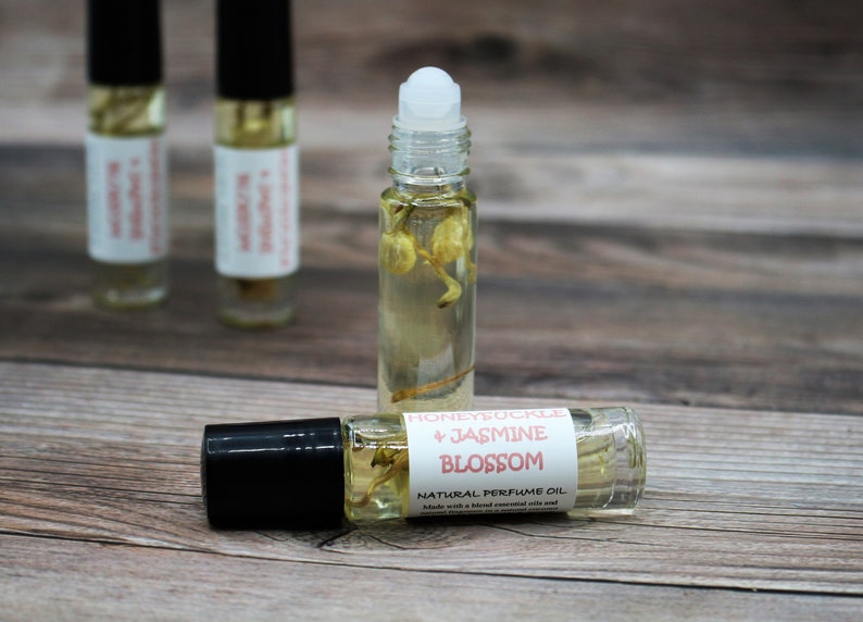 Honeysuckle & Jasmine Blossom Natural Perfume Oil Natural Etsy