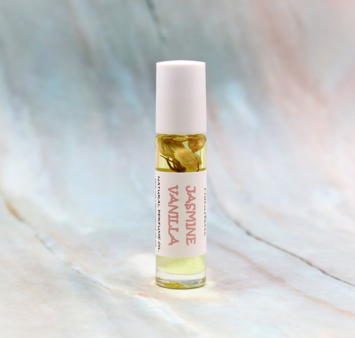 Jasmine Vanilla Natural Perfume Oil Natural Fragrance Etsy