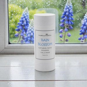 Rain Blossom Body Powder: Talc-Free, Natural Deodorant Powder (4 oz)