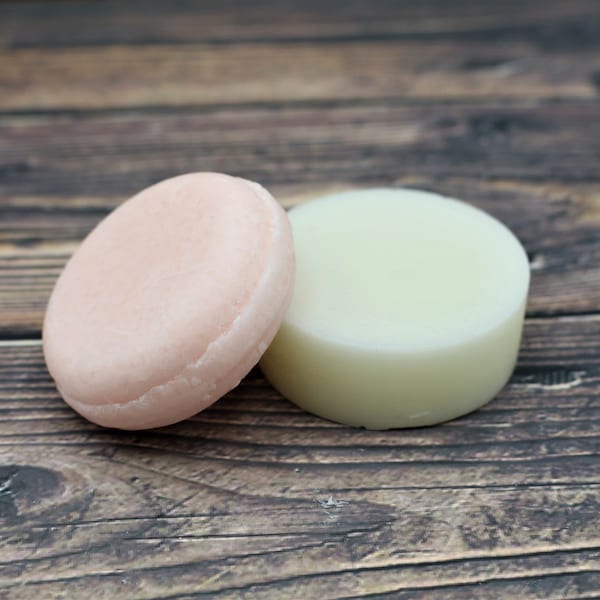 Shampoo and Conditioner Bar Sampler Set: Zero Waste Travel Size with Quinoa Protein