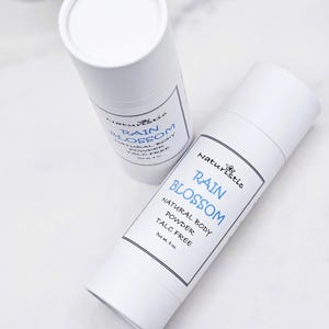 Rain Blossom BODY POWDER, Talc Free, Deodorant Body Powder, Eco Friendly, Zero Waste, Natural Fragrance