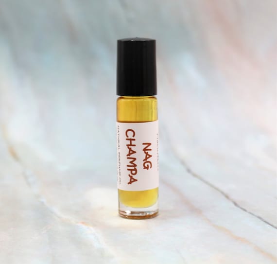 NAG CHAMPA Natural Perfume Roll on With Patchouli, Sandalwood