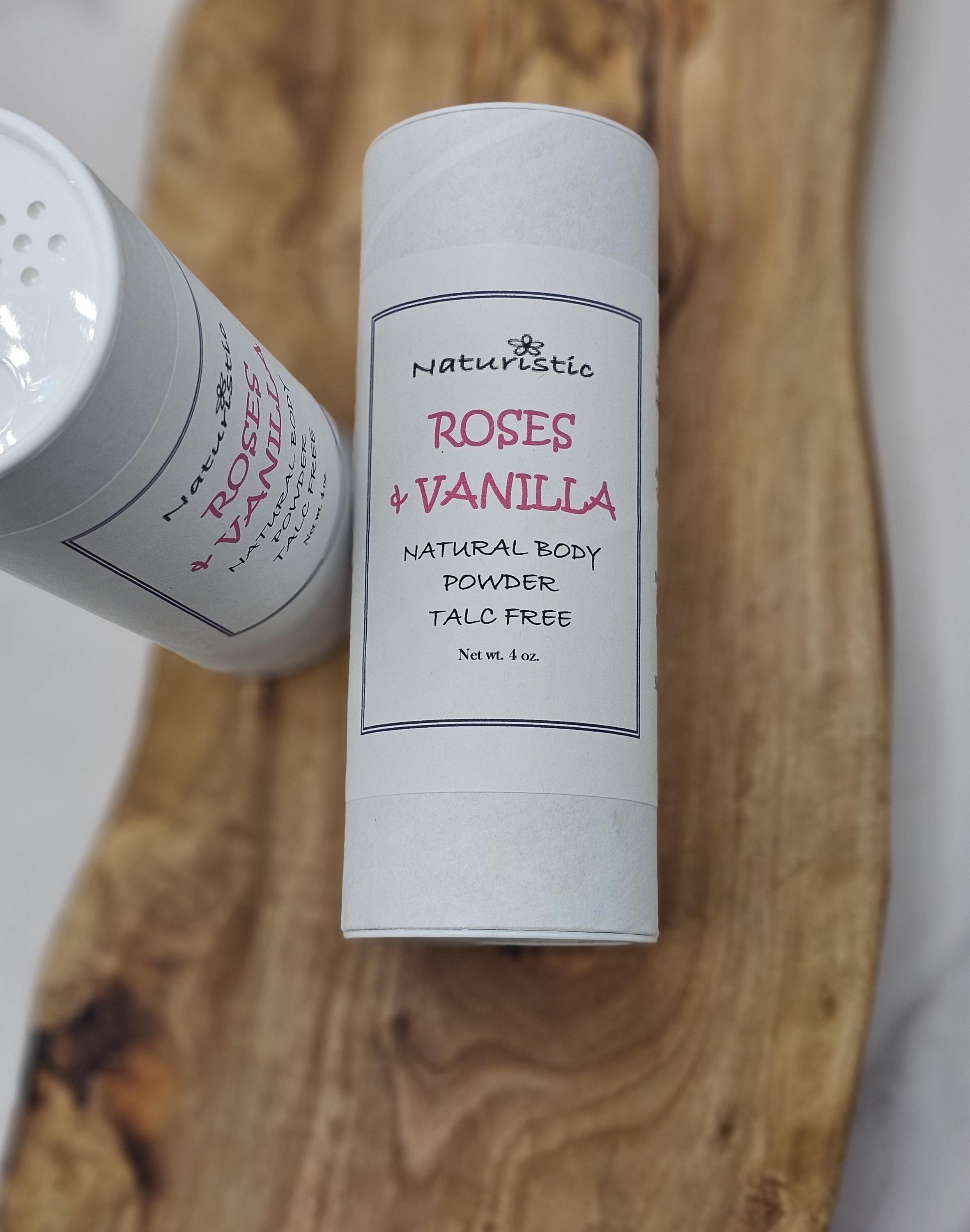 Roses & Vanilla Body Powder: Talc Free, Natural Scented Body Powder - Etsy
