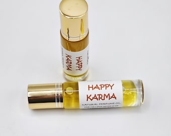 Happy Karma Natural Perfume Roll On: Patchouli, Lemongrass & Orange (.33 oz)