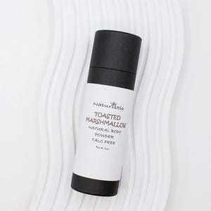 Toasted Marshmallow BODY POWDER, Talc Free, Deodorant Body Powder, Eco Friendly, Zero Waste, Natural Fragrance