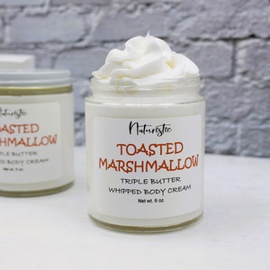 Toasted Marshmallow Whipped Body Butter: Mango, Shea, Kokum - 6 oz