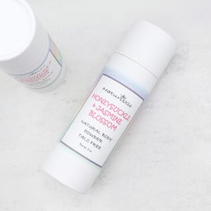 Honeysuckle & Jasmine Blossom BODY POWDER, Talc Free, Deodorant Body Powder, Eco Friendly, Zero Waste, Natural Fragrance, Essential Oils