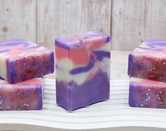 Lavender & Jasmine Essential Oil Handmade Soap, Triple Butter soap Bar, Handcrafted Artisan Soap