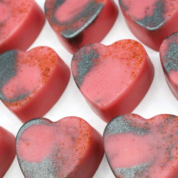 Chocolate Cordial Cherry HEART Handcrafted Soap Bar, Natural Fragrance, Valentines Soap