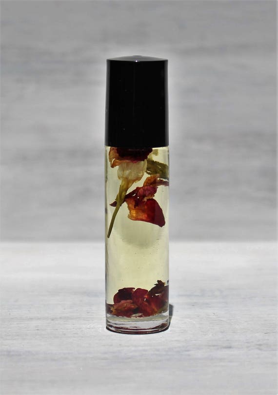 Jasmine Rose Vanilla Natural Perfume Roll On Essential Oils 