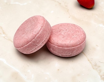STRAWBERRIES + VANILLA Cream Shampoo Bar: Sulfate-Free, Pro Vitamin B5