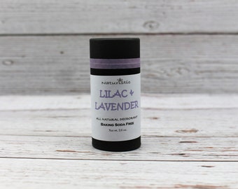 Lilac & Lavender Natural Deodorant, Baking Soda Free with Magnesium, Zinc, Probiotics, Essential Oils, Natural Fragrance, Vegan