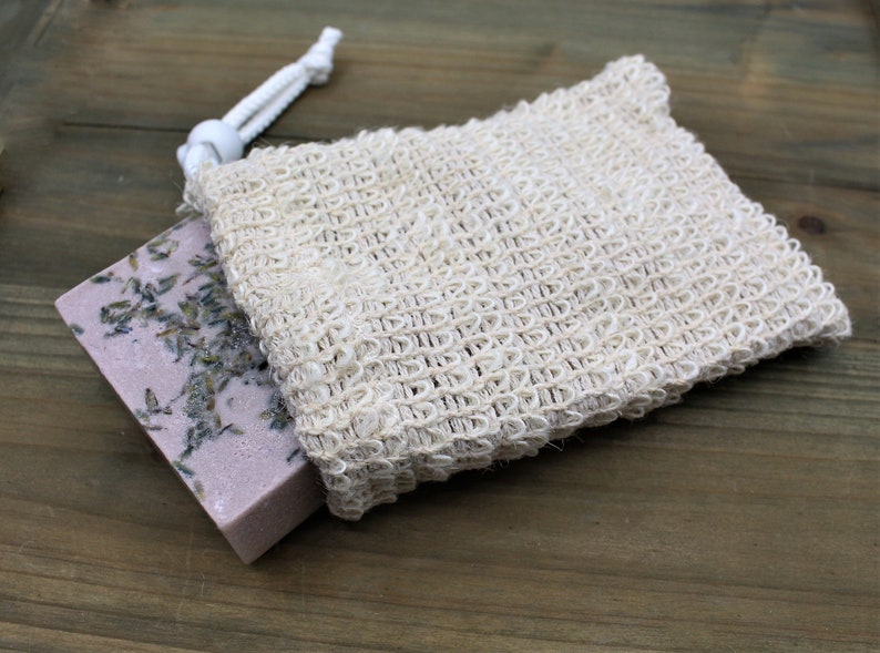 Natural Sisal Soap Pouch Exfoliating Soap Sack Made with