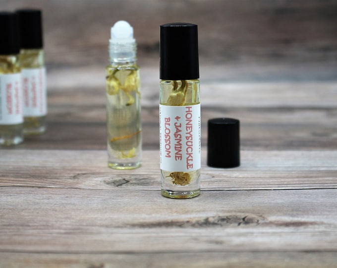 Honeysuckle & Jasmine Blossom Natural Perfume Oil, Natural Fragrance