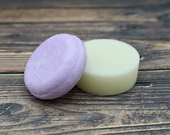 SHAMPOO and CONDITIONER Bar Sampler Set, Zero Waste Travel Size pair with Pro Vitamin B5, Quinoa Protein, You Choose Scents,