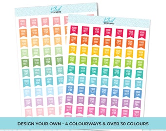 Design Your Own Flag Stickers, Planner Stickers, Removable