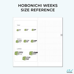 Study Day Planner Stickers, 3 Sizes with Tiny, Small, and Large, Removable-KHDStickers-