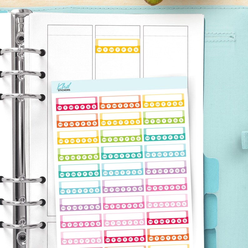 Weekly Habit Tracker Stickers, Planner Stickers - Etsy Australia