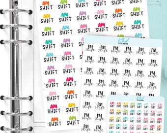 AM Shift & PM Shift Planner Stickers